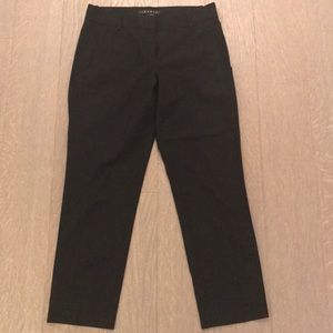 Theory black cropped trousers